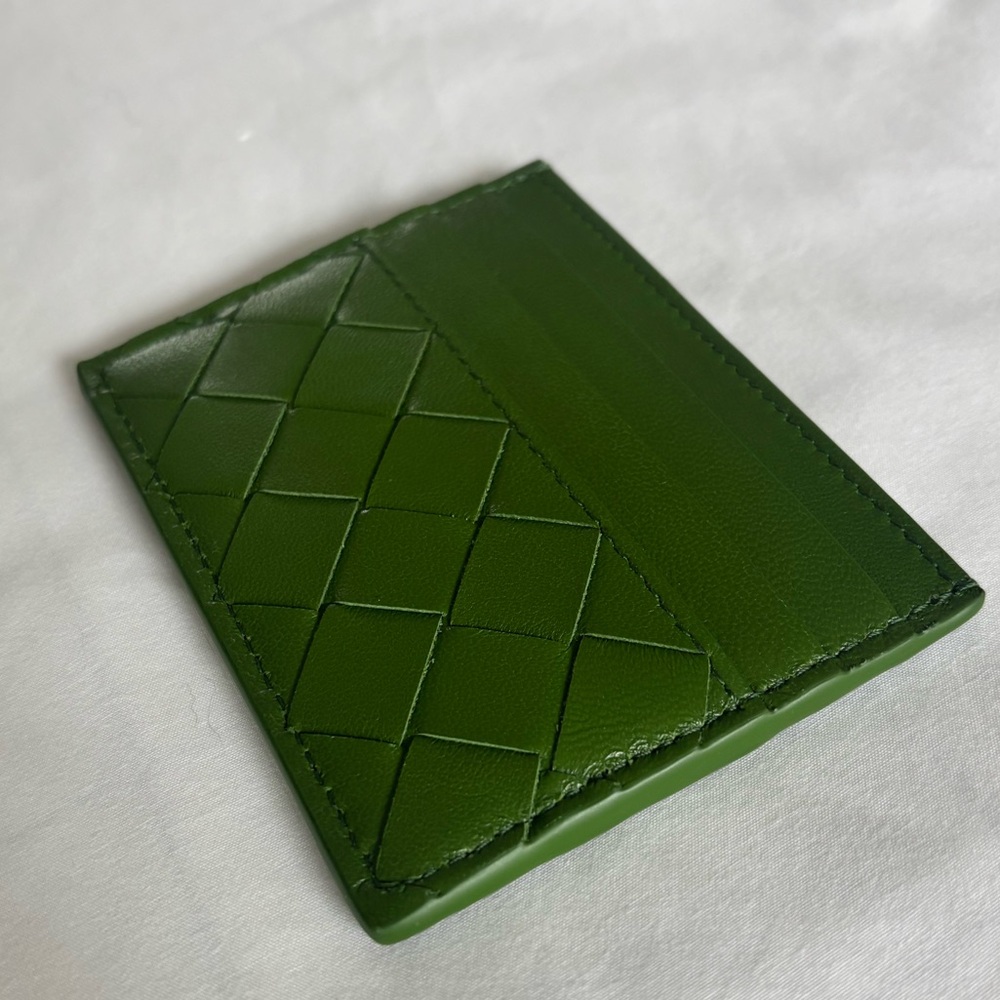 Bottega Veneta Forest Green Card Holder